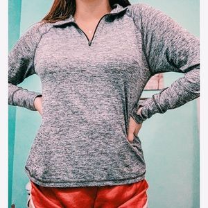 Gray athletic pullover from Macy’s